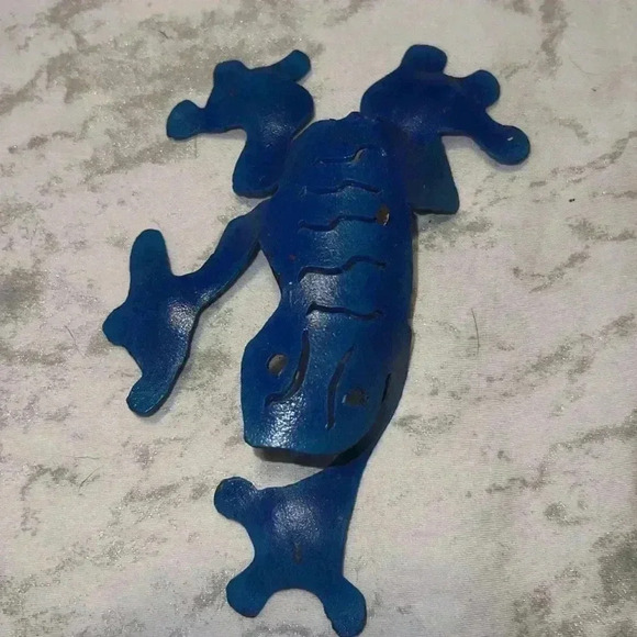 Metal Gecko Decor Set Of 3 - Picture 4 of 5